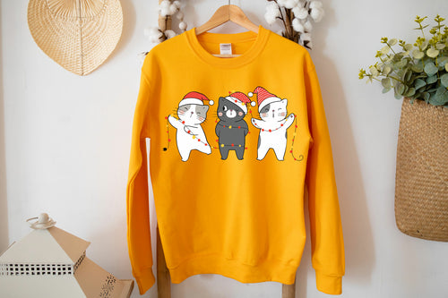 Sudadera de Navidad de gatos lindos