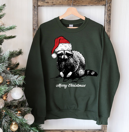 Sudadera de Navidad de mapache