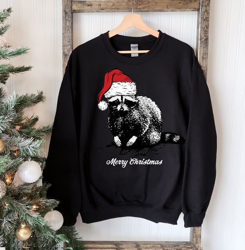 Sudadera de Navidad de mapache