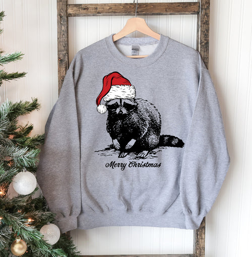 Sudadera de Navidad de mapache