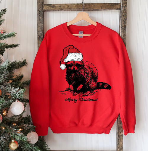 Sudadera de Navidad de mapache