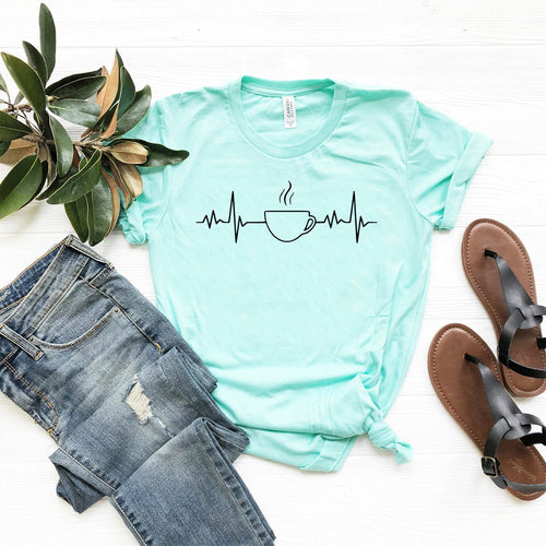 Playera Coffee Heartbeat