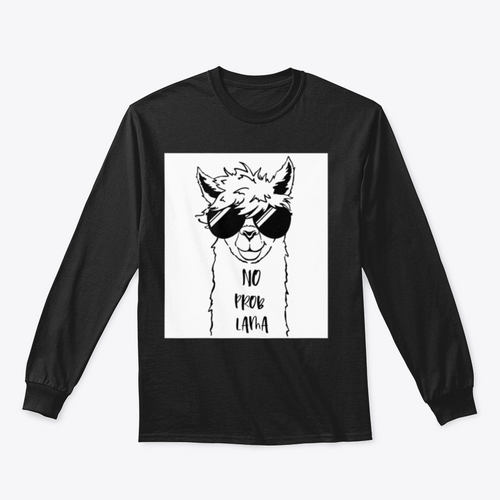 Sudadera con Linda cara de llama con diseño de gafas de sol