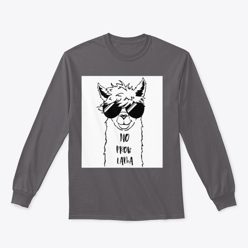 Sudadera con Linda cara de llama con diseño de gafas de sol