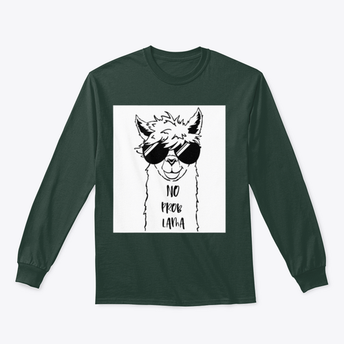Sudadera con Linda cara de llama con diseño de gafas de sol