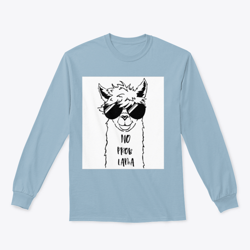 Sudadera con Linda cara de llama con diseño de gafas de sol