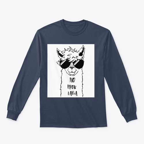 Sudadera con Linda cara de llama con diseño de gafas de sol