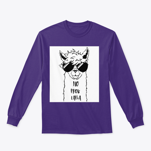 Sudadera con Linda cara de llama con diseño de gafas de sol