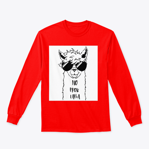 Sudadera con Linda cara de llama con diseño de gafas de sol