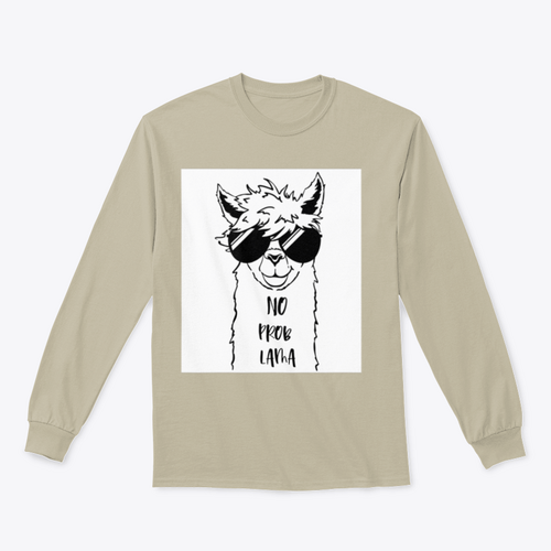 Sudadera con Linda cara de llama con diseño de gafas de sol