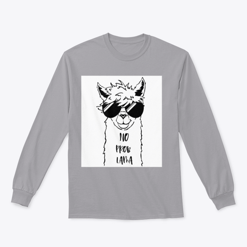 Sudadera con Linda cara de llama con diseño de gafas de sol