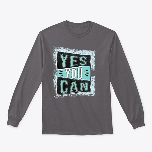 ¡Sí, puedes! Diseño de cita inspiradora para sudadera