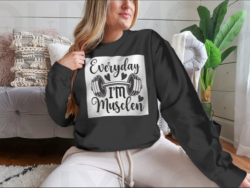 Todos los días soy musculoso; diseño de fitness
