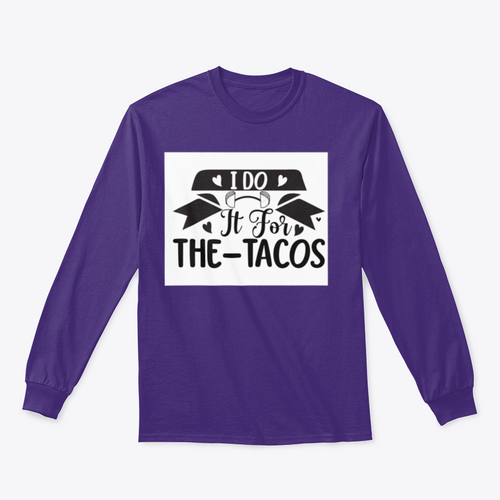 Diseño inspirador de entrenamiento y fitness I Do It For The Tacos