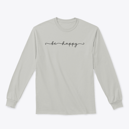 Sudadera con diseño Be Happy