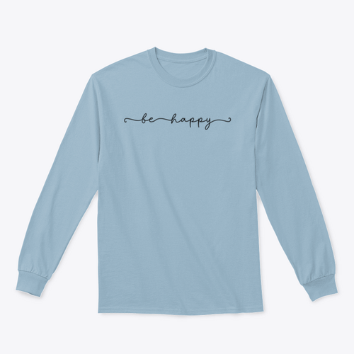 Sudadera con diseño Be Happy