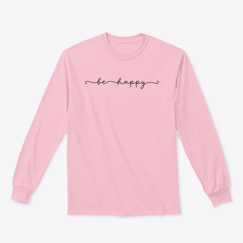 Sudadera con diseño Be Happy