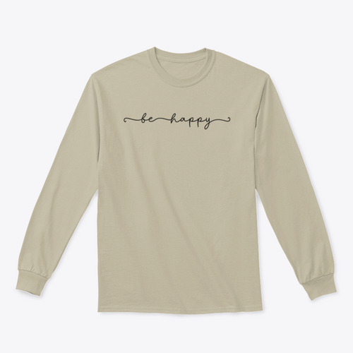 Sudadera con diseño Be Happy