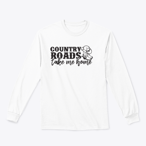 Sudadera d Diseño del logotipo de Country Roads Take Me Home