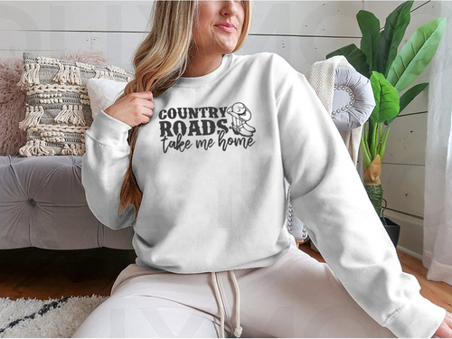 Sudadera d Diseño del logotipo de Country Roads Take Me Home