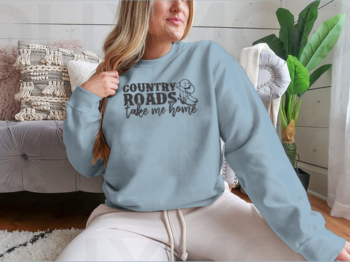 Sudadera d Diseño del logotipo de Country Roads Take Me Home