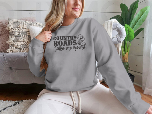 Sudadera d Diseño del logotipo de Country Roads Take Me Home