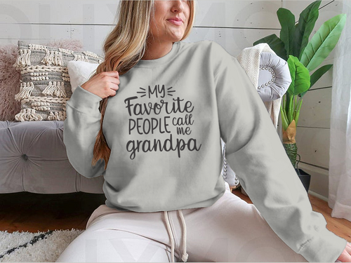 Mi gente favorita me llama abuelo Diseño para sudadera