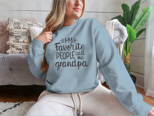 Mi gente favorita me llama abuelo Diseño para sudadera