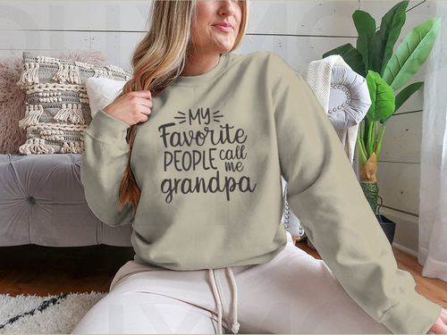 Mi gente favorita me llama abuelo Diseño para sudadera