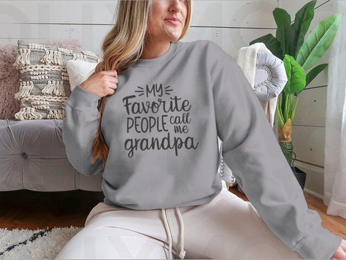 Mi gente favorita me llama abuelo Diseño para sudadera