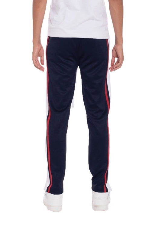 PANTALONES DE CÁNDAL DE RAYAS DE PUNTO - AZUL MARINO