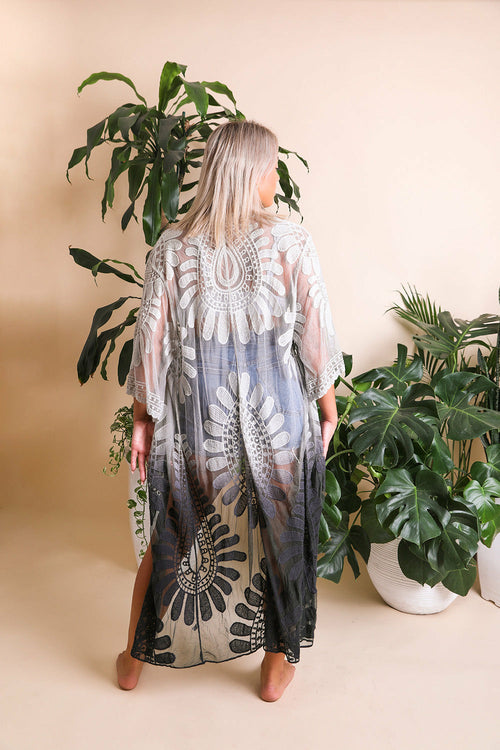 Kimono Ombre Bohemian Lace