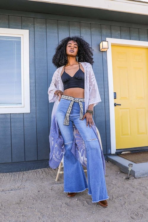 Kimono Ombre Bohemian Lace