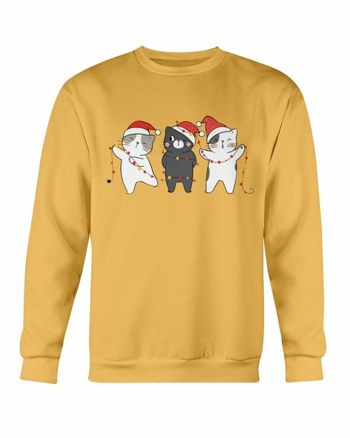 Sudadera de Navidad de gatos lindos