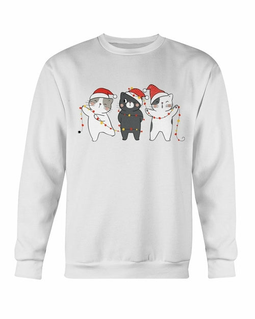 Sudadera de Navidad de gatos lindos