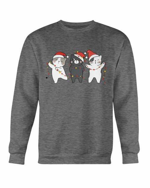 Sudadera de Navidad de gatos lindos