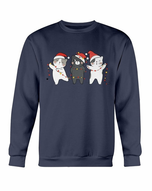Sudadera de Navidad de gatos lindos